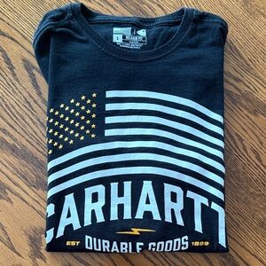 Carhartt Black and White Flag Tee